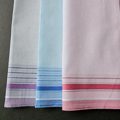 3pcs Striped Printed Satin Pocket Square Towel
