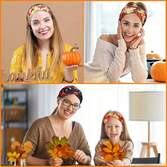 Maple Leaf Pattern Headband Sweat Absorbing for Yoga Running Exercise