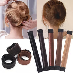 Hair Bun Maker Snap Roll Hair Nets Magic Buns Tool Donut