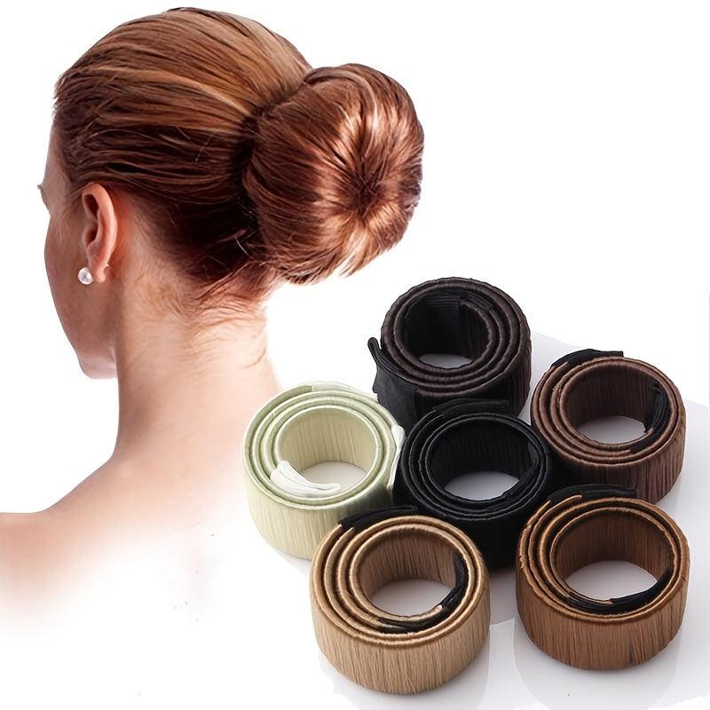 Hair Bun Maker Snap Roll Hair Nets Magic Buns Tool Donut