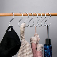 10pcs Stainless Steel Kitchen Storage Hooks Hangers