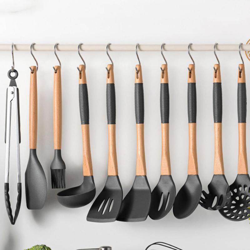 10pcs Stainless Steel Kitchen Storage Hooks Hangers