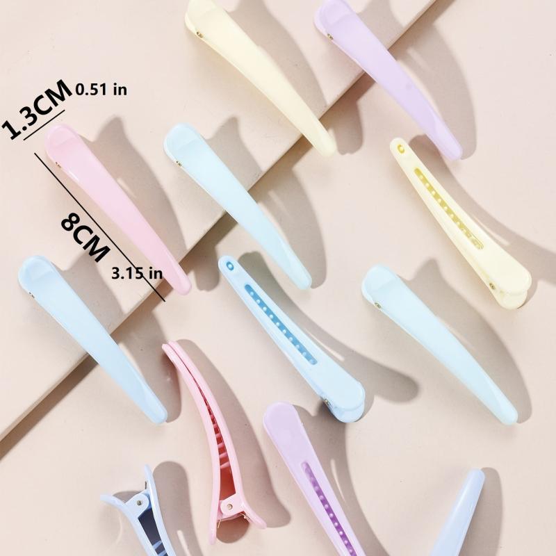 12pcs Plastic Hair Clips Candy Strong Hold Grip Hair Jaw Clip For Thick Hair