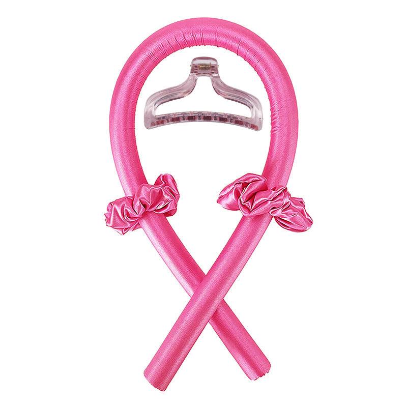 Foam Hair Rollers Set with Silk Headband for Heatless Curls Overnight