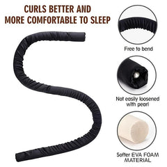 Foam Hair Rollers Set with Silk Headband for Heatless Curls Overnight