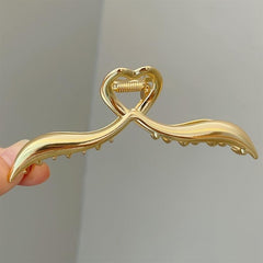 Alloy Love Heart Hair Claw Clip for Thick Hair Accessories