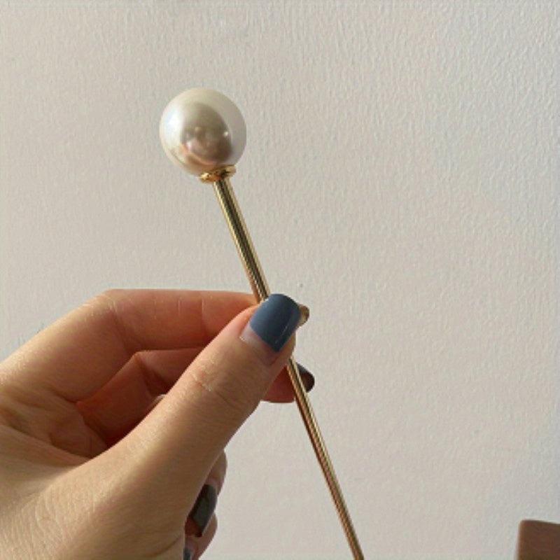 Faux Pearl Hairpin Hair Stick Metal Style Hairpin Hair Accessories
