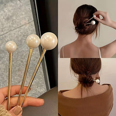 Faux Pearl Hairpin Hair Stick Metal Style Hairpin Hair Accessories