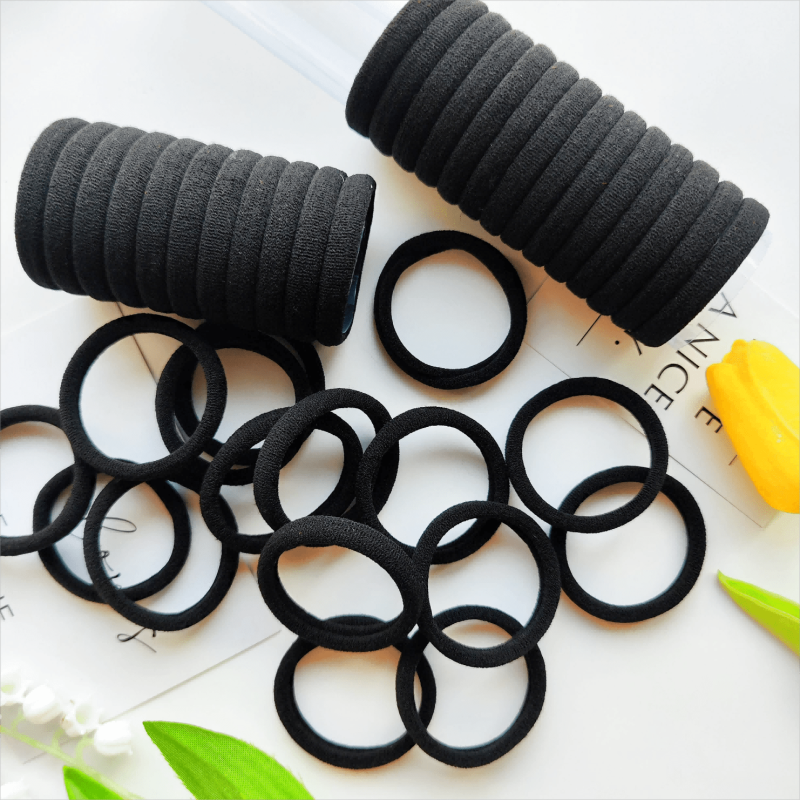 40 PCS Colorful Hair Ties for Women - Seamless Hair Accessories
