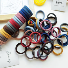 40 PCS Colorful Hair Ties for Women - Seamless Hair Accessories