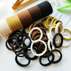 40 PCS Colorful Hair Ties for Women - Seamless Hair Accessories