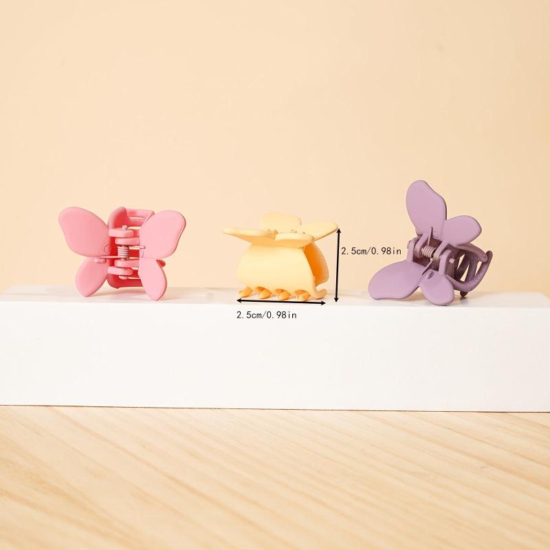 10pcs Butterfly Frosted Small Clips Hair Accessories