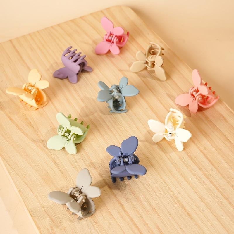 10pcs Butterfly Frosted Small Clips Hair Accessories