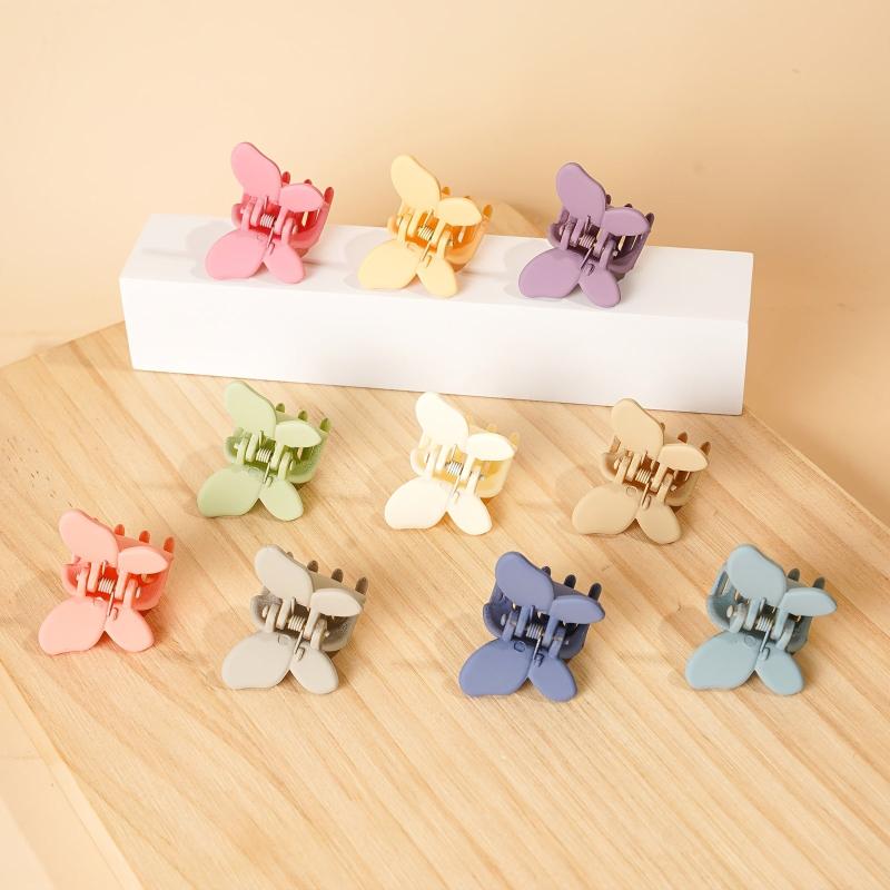 10pcs Butterfly Frosted Small Clips Hair Accessories