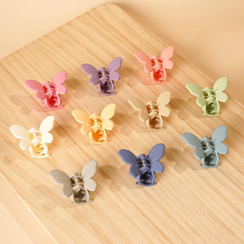 10pcs Butterfly Frosted Small Clips Hair Accessories