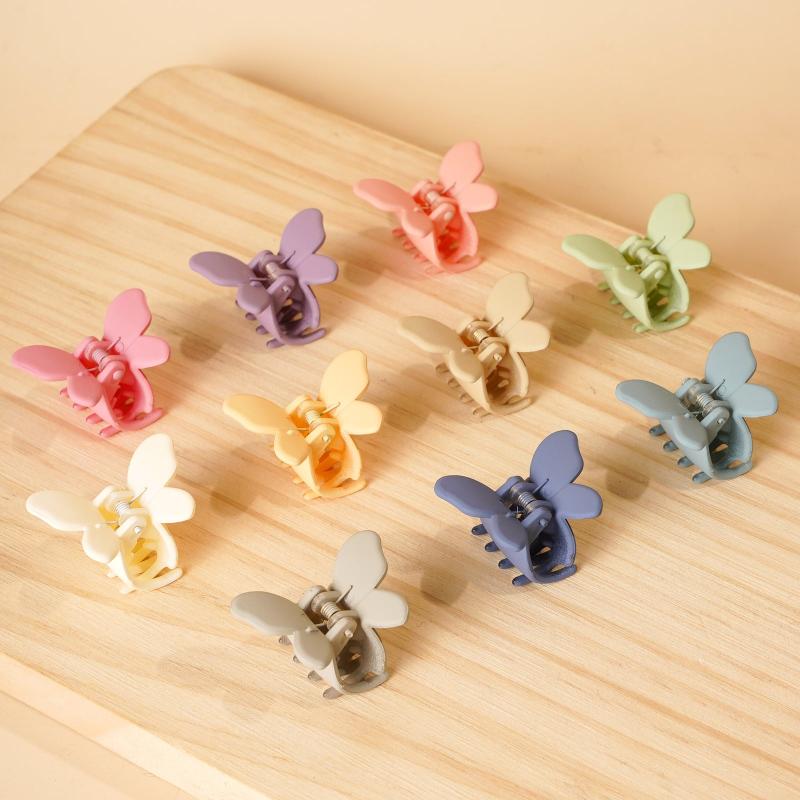 10pcs Butterfly Frosted Small Clips Hair Accessories