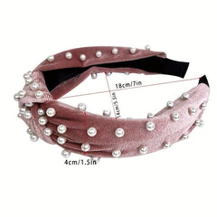 Vintage Faux Pearl Headband for Women