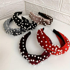 Vintage Faux Pearl Headband for Women