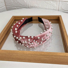 Vintage Faux Pearl Headband for Women