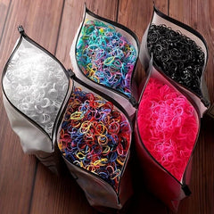 1000pcs Rubber Band Hair Tie Elastic Ponytail Holder