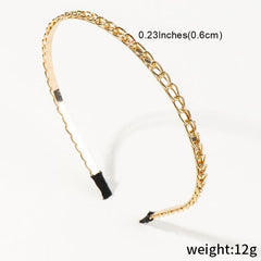 Golden Thin Hairbands Head Bands for Women
