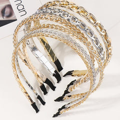 Golden Thin Hairbands Head Bands for Women