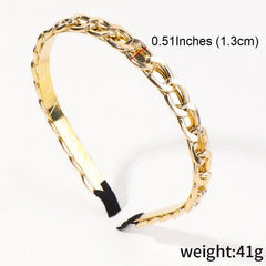 Golden Thin Hairbands Head Bands for Women