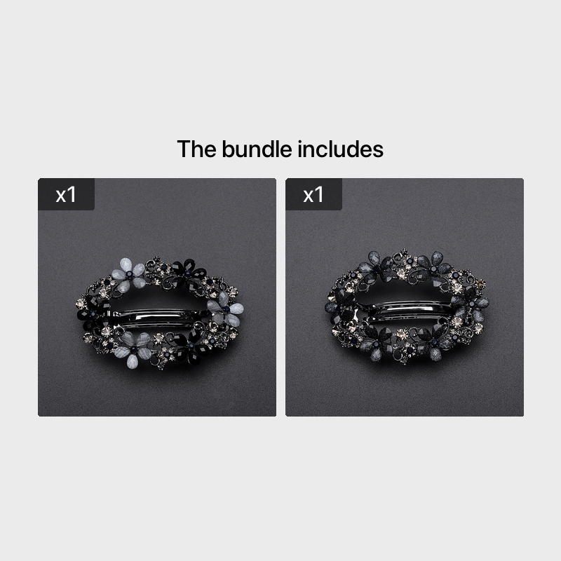 Vintage Hollowed Flower Rhinestone Hairpin Hairclip Hair Accessories