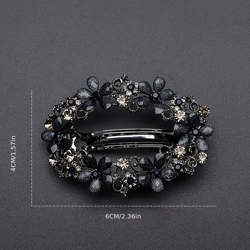 Vintage Hollowed Flower Rhinestone Hairpin Hairclip Hair Accessories