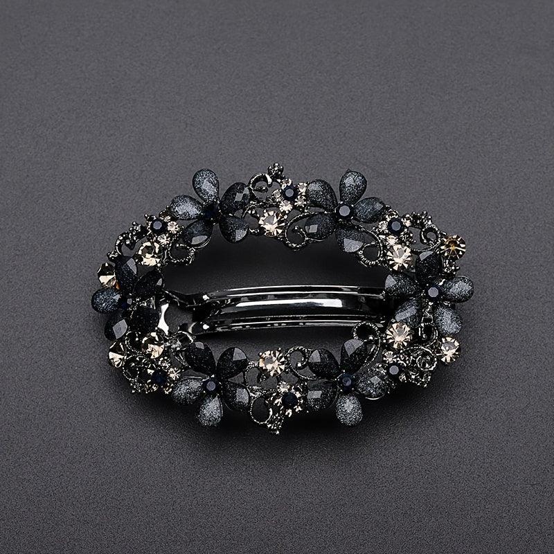Vintage Hollowed Flower Rhinestone Hairpin Hairclip Hair Accessories