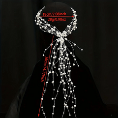 Bridal Faux Pearl Headdress Beaded Hairband Wedding Dress Accessories