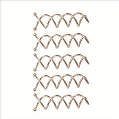 5pcs Spiral Hair Clip U Shaped Hair Styler Ponytail Bun Headwear Hairpin