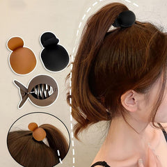 Matte Round Hair Claw Clip Non Slip Strong Hold Grip Hair Jaw Clip