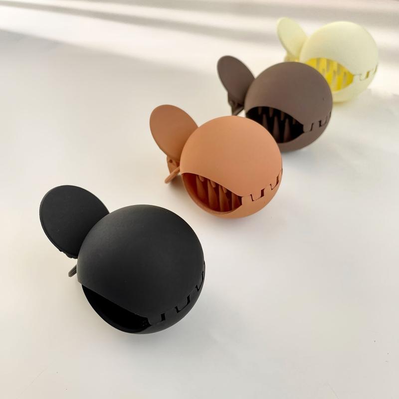 Matte Round Hair Claw Clip Non Slip Strong Hold Grip Hair Jaw Clip