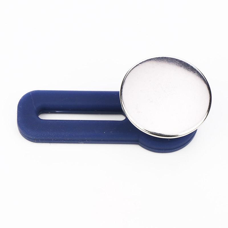 5Pcs Metal Silicone Jeans Buttons Waist Extension Buckle