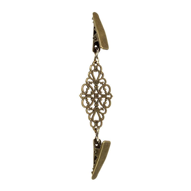 Antiqued Shawl Clip Stylish Clothes Clip Brooch