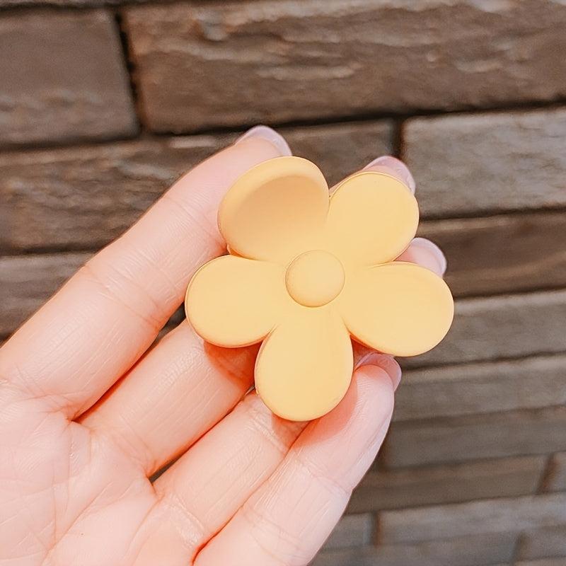 5pcs Large Flower Hair Claw Clips for Women Thick Hair Non Slip Barrettes
