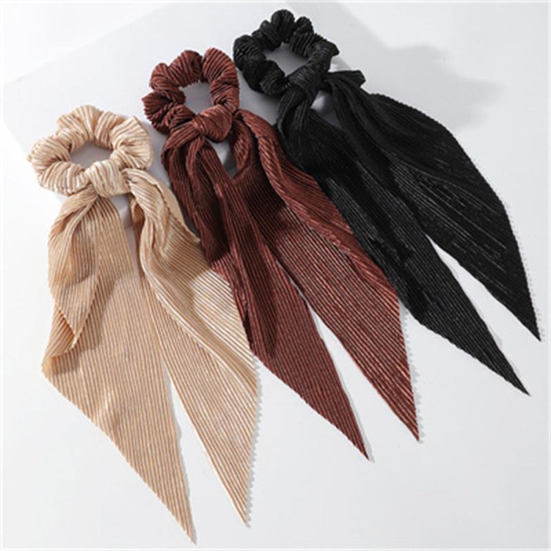 3pcs Velvet Hair Scarf Scrunchie Vintage Ponytail Holder