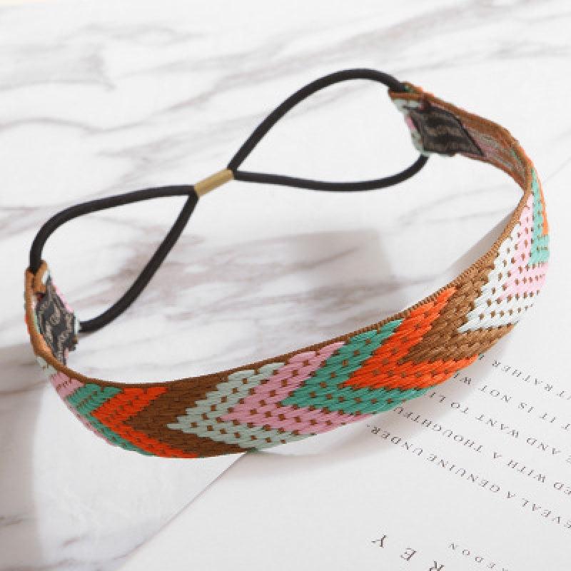 Boho Headband Headdress Braided Headwear for Women