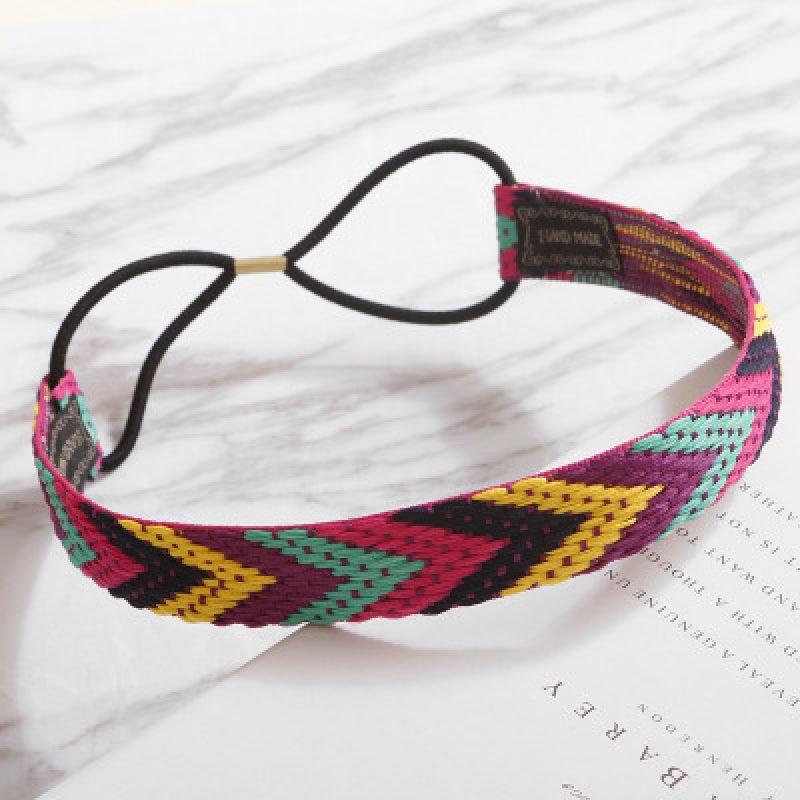 Boho Headband Headdress Braided Headwear for Women