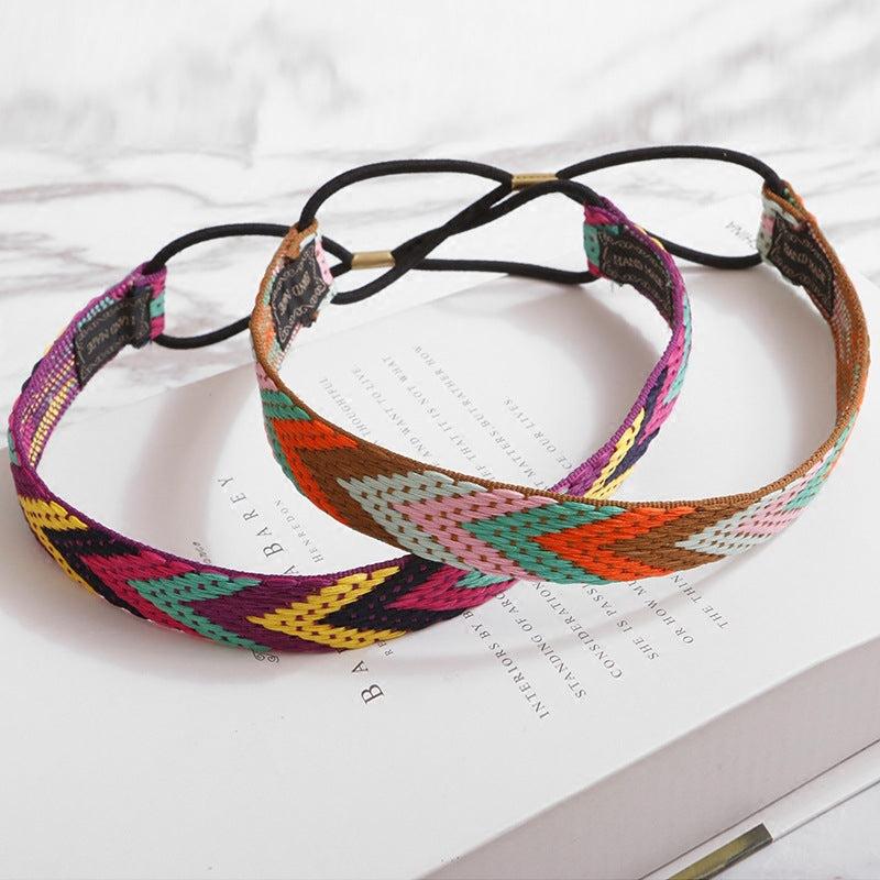 Boho Headband Headdress Braided Headwear for Women