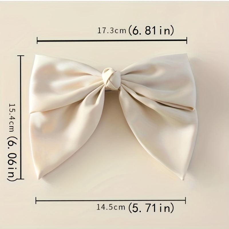 Satin Bowknot Hair Clip French Clip Hair Accessories