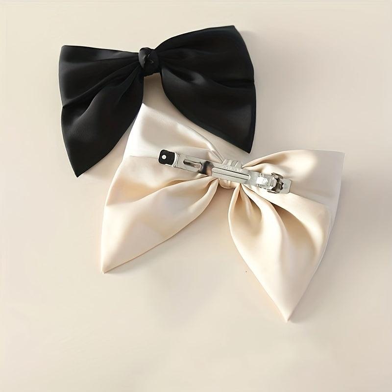 Satin Bowknot Hair Clip French Clip Hair Accessories