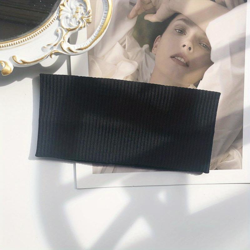 Solid Wide Knitted Headband Twisted Hair Accessories