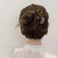 Vintage Chinese Style Acetate U-Shaped Hairpin Women Hair Accessories