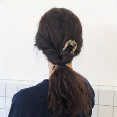 Vintage Chinese Style Acetate U-Shaped Hairpin Women Hair Accessories