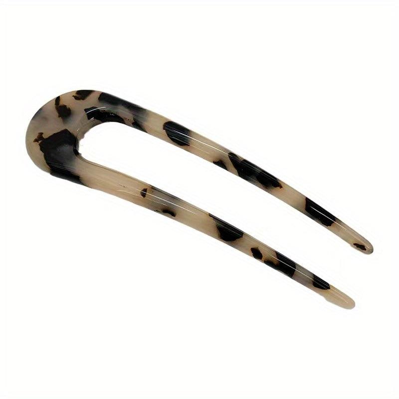 Vintage Chinese Style Acetate U-Shaped Hairpin Women Hair Accessories
