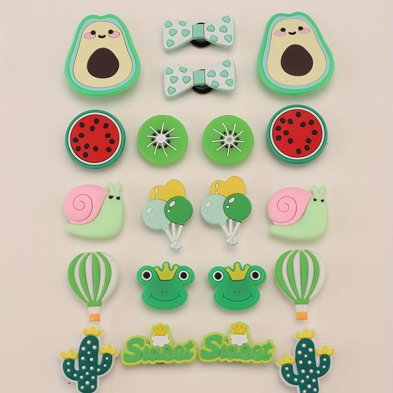 20pcs PVC Fruit Shoe Charm for Girls Sandals Slippers