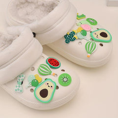 20pcs PVC Fruit Shoe Charm for Girls Sandals Slippers