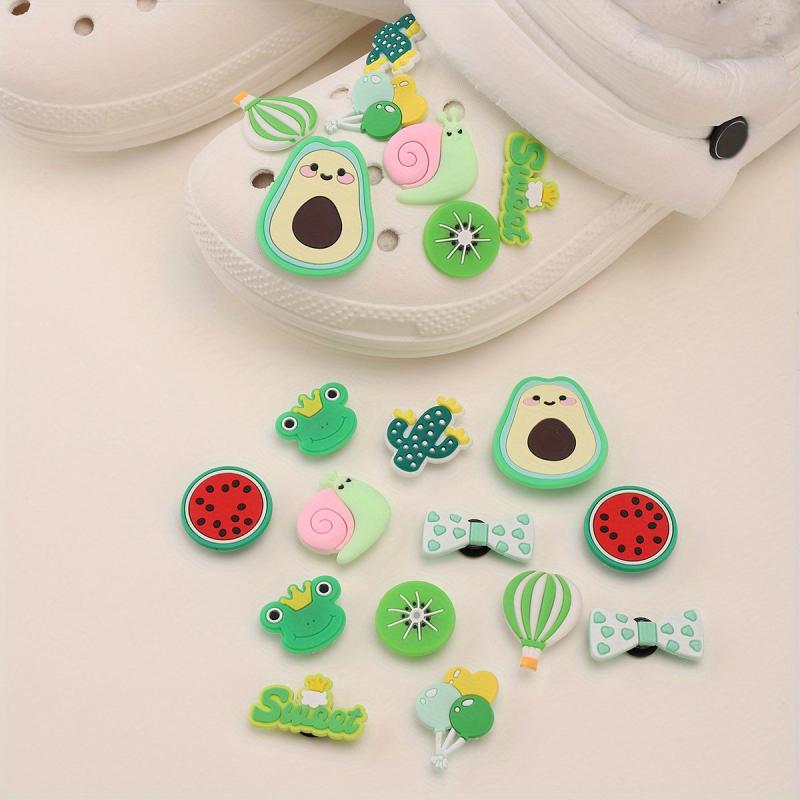 20pcs PVC Fruit Shoe Charm for Girls Sandals Slippers
